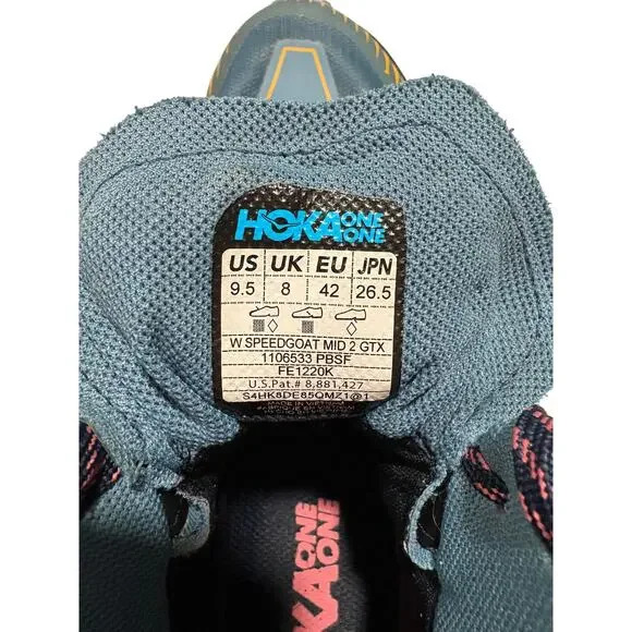 HOKA Men's Speedgoat 2 Mid GTX Shoes SIZE 9.5 GUC - Picture 5 of 7